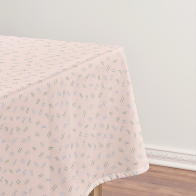 Toalha de Mesa com Padrão de Rabiscos Rosa (Posição Original)