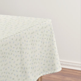 Toalha de Mesa com Padrão de Rabiscos Verde e Azul