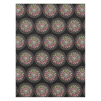 Toalha de Mesa com Padrão Indiano Arco-íris Mandal