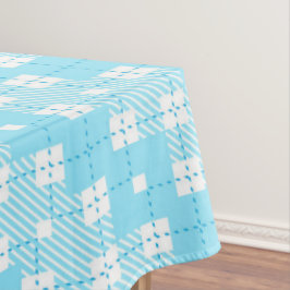 Toalha de mesa com padrão xadrez