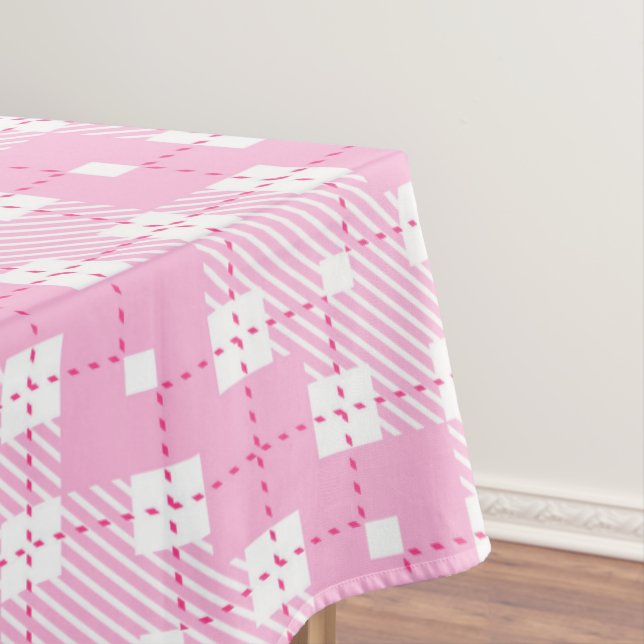 Toalha de mesa com padrão xadrez (Posição Original)