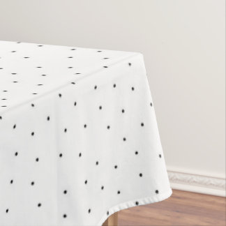 Toalha de Mesa com Pontos Pretos Minimalistas