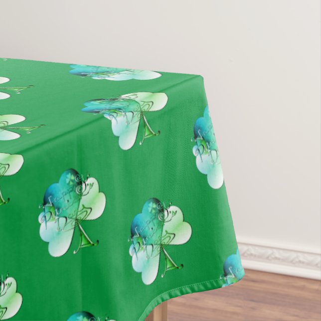 Toalha de mesa com trevo do dia de São Patrício (Posição Original)