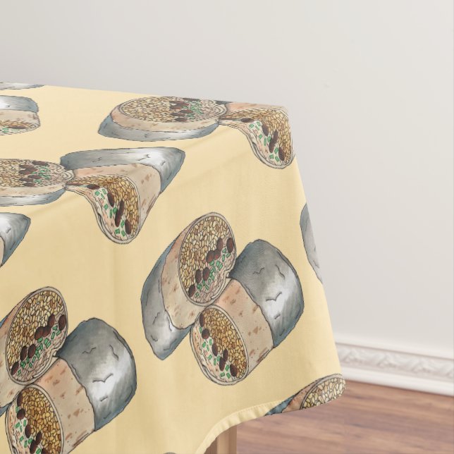 Toalha De Mesa Comida Burrito da Missão Califórnia na Califórnia  (Posição Original)