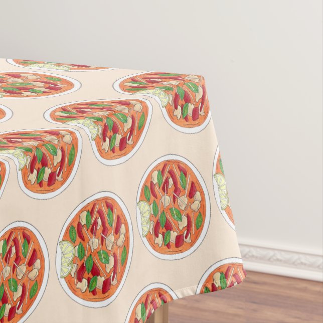 Toalha De Mesa Comida Cuisine De Restaurante Tailandês Tofu Verme (Posição Original)