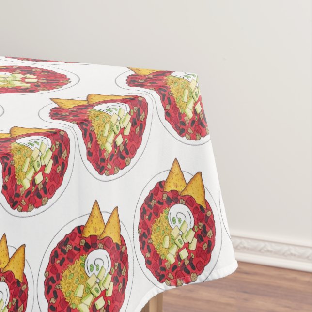 Toalha De Mesa Comida de jantar da Competição Chili Chili Soup Co (Posição Original)