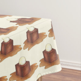 Toalha De Mesa Comida de Sweets de Sobremesa de Pudim de Café com