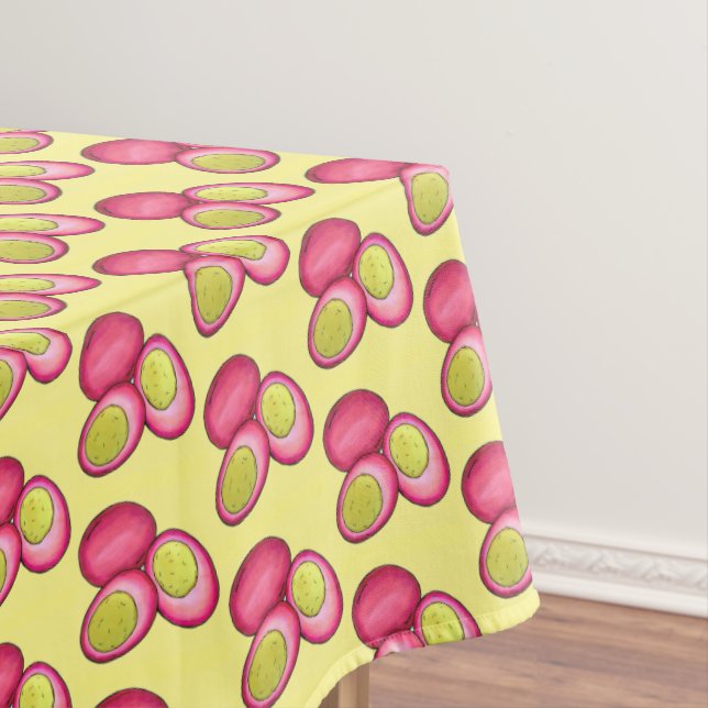 Toalha De Mesa COMIDA Holandesa Picada Duro Picada Ovos de Beterr (Posição Original)