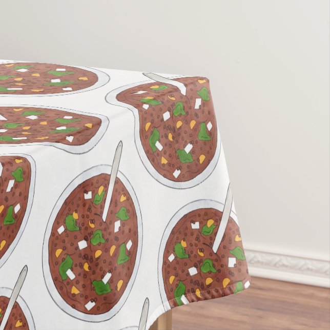 Toalha De Mesa Comida Vegetariana para Cozinhar Jantado de Lentil (Posição Original)