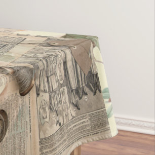 Toalha De Mesa composição do jornal vintage