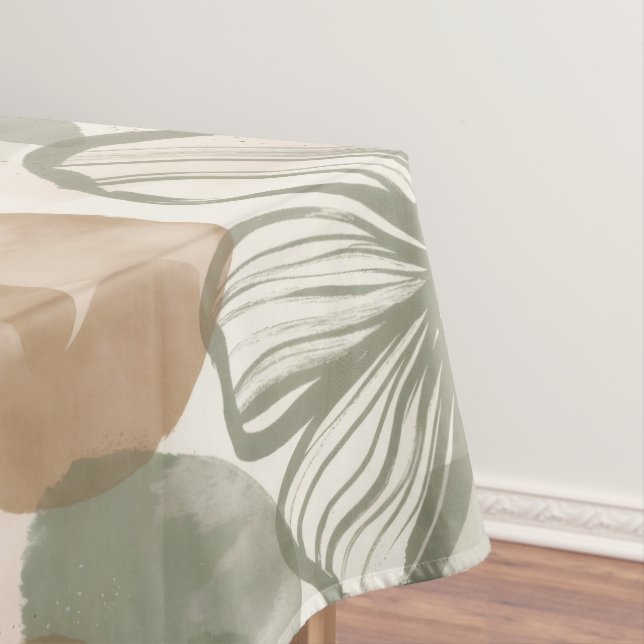 Toalha De Mesa Composição Floral em Gouache Abstrata (Posição Original)