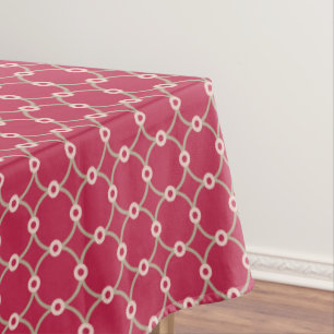Toalha De Mesa Conectividade nuclear - magenta - padrão perfeito.