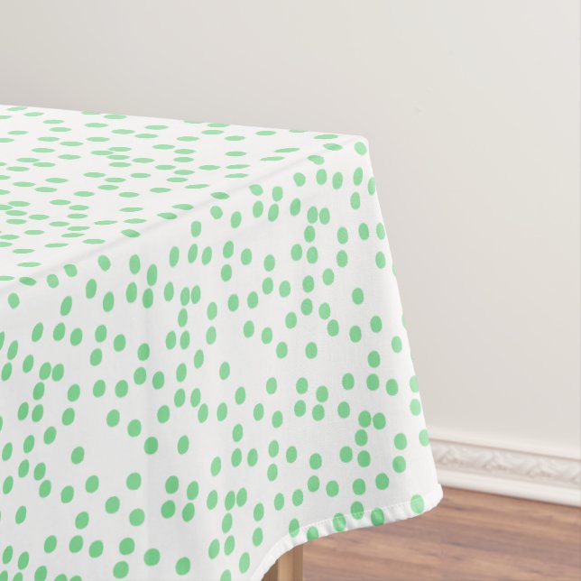 Toalha De Mesa Confetti Verde / Polkadots (Posição Original)