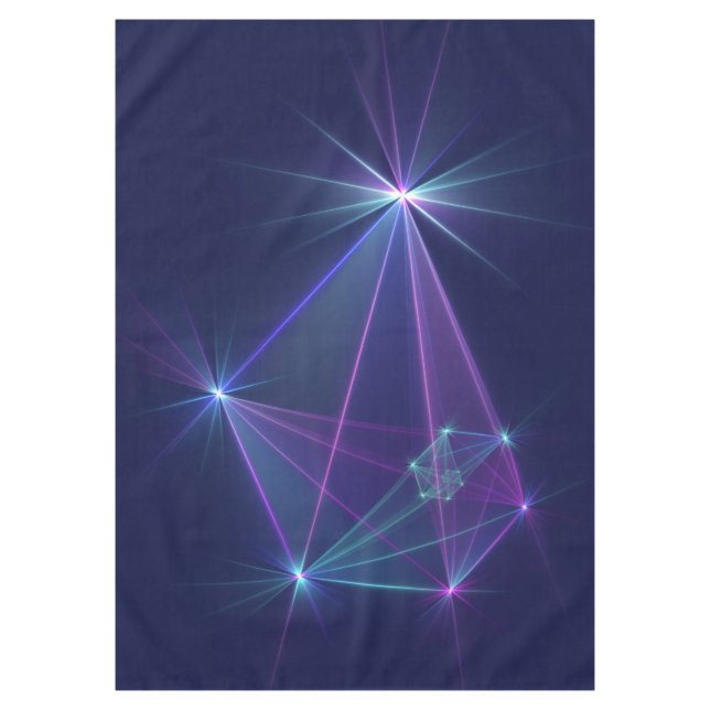 Toalha De Mesa Constelação, Abstrato Fantasy Arte Fractal (Frente)