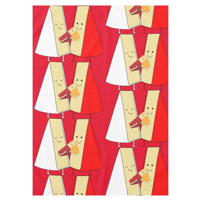 Toalha De Mesa Convite de festas De Vinho E Queijo (Frente)