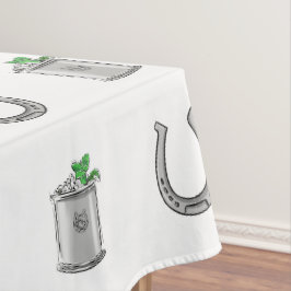 Toalha De Mesa Coquetéis Mint Julep e Ferraduras Festa Derby
