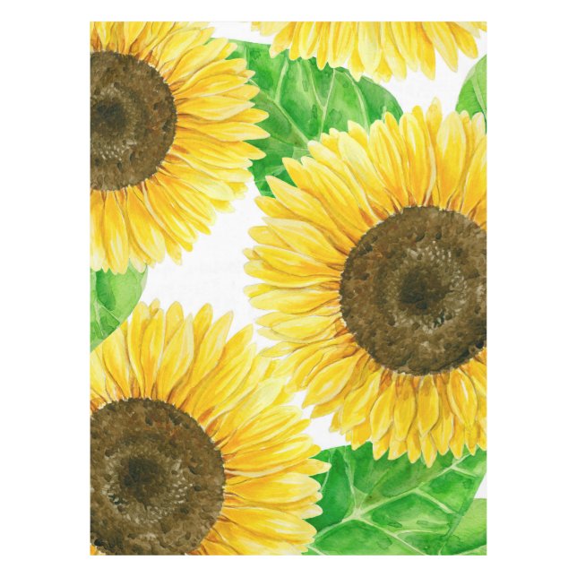Toalha De Mesa Cor d'água do Sunflower (Frente)