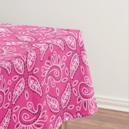 Toalha De Mesa Cor-de-rosa com padrão de mesa