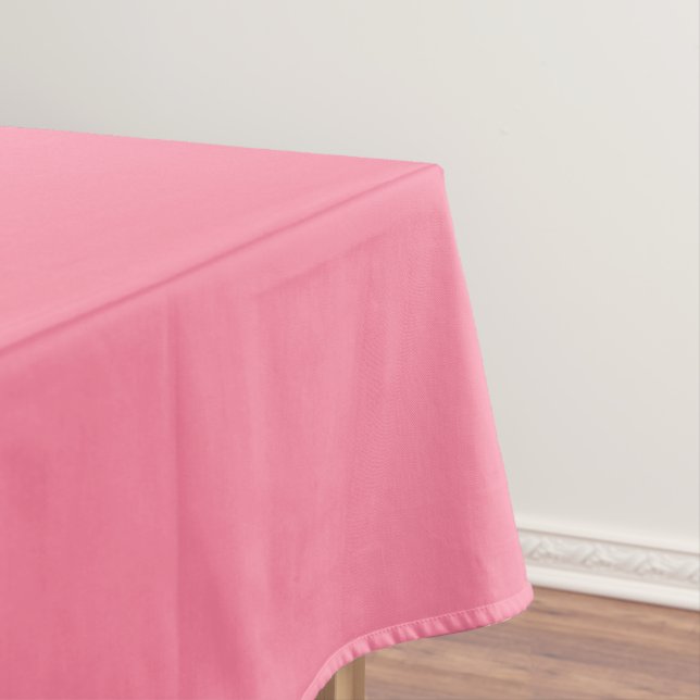 Toalha De Mesa Cor Moderno Bolha Rosa Cor Sólida Plana (Posição Original)