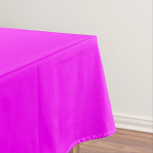 Toalha De Mesa Cor Rosa Fúcsia Cor Sólida Clássico Elegante