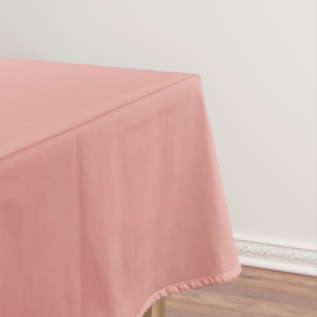 Toalha De Mesa Cor simples rosa flamingo pastel (Posição Original)