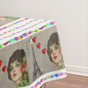 Toalha De Mesa Corações de Pinguim-Dia de os namorados