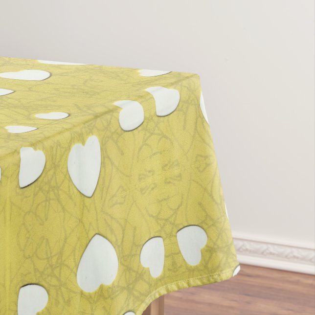 Toalha De Mesa Corações Marshmallow (Posição Original)