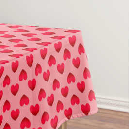 Toalha De Mesa Corações vermelhos
