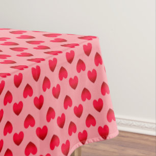Toalha De Mesa Corações vermelhos