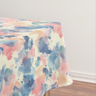 Toalha De Mesa Cores d'água reproduzem cor-de-rosa azul