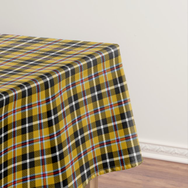 Toalha De Mesa Cornish National Tartan Yellow and Black Xadrez (Posição Original)