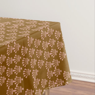 Toalha De Mesa Coroa Rosa Marrom