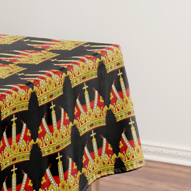 Toalha De Mesa Coroas vermelhas (Posição Original)