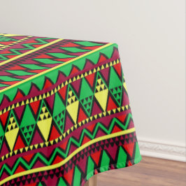 Toalha De Mesa Correspondente ao Kwanzaa Amarelo Vermelho Verde M
