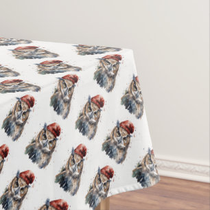 Toalha De Mesa Coruja de Inverno Encantada