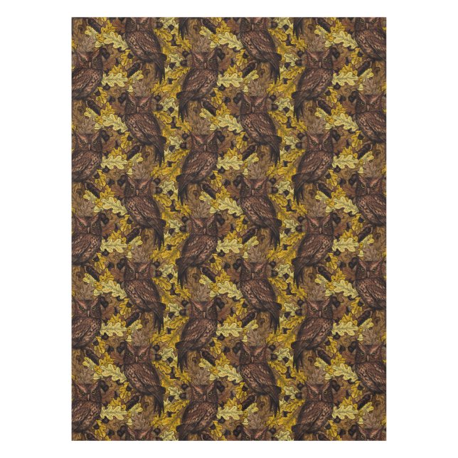 Toalha De Mesa Corujas de outono (Frente)