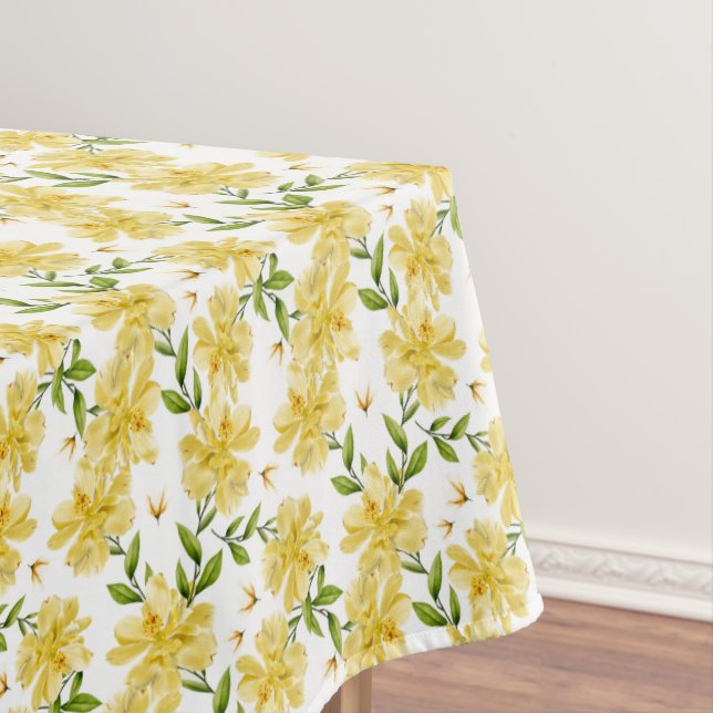 Toalha De Mesa Cotton Floral Tablecloth (Posição Original)