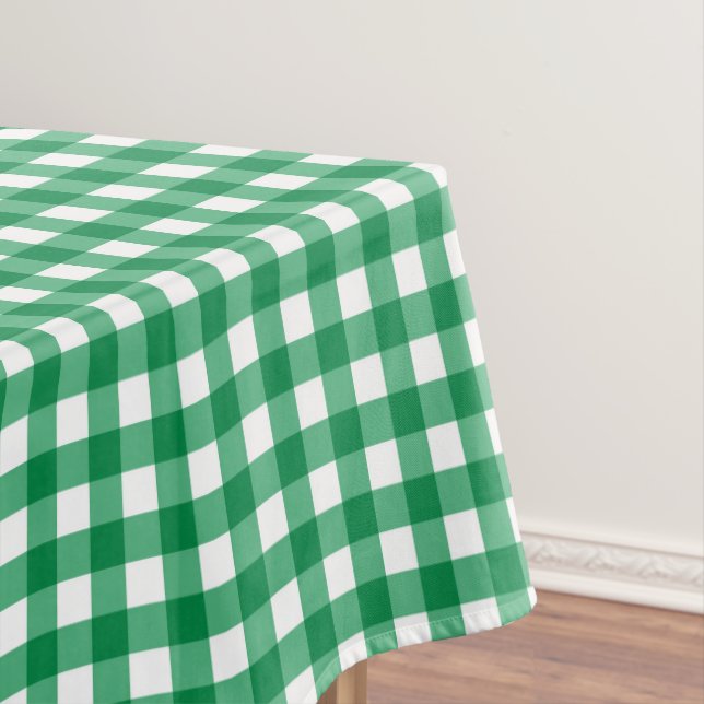 Toalha De Mesa Country Green Gingham (Posição Original)