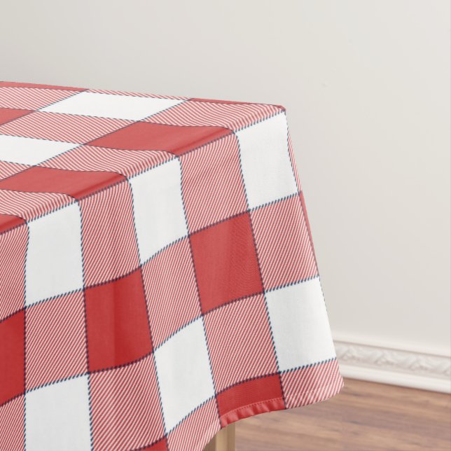Toalha De Mesa Country Picnic Red Gingham (Posição Original)