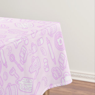Toalha De Mesa Cozinha-branca-rosa