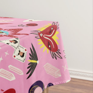 Toalha De Mesa Cozinha de padrão de arte Pop da Retro dos anos 50