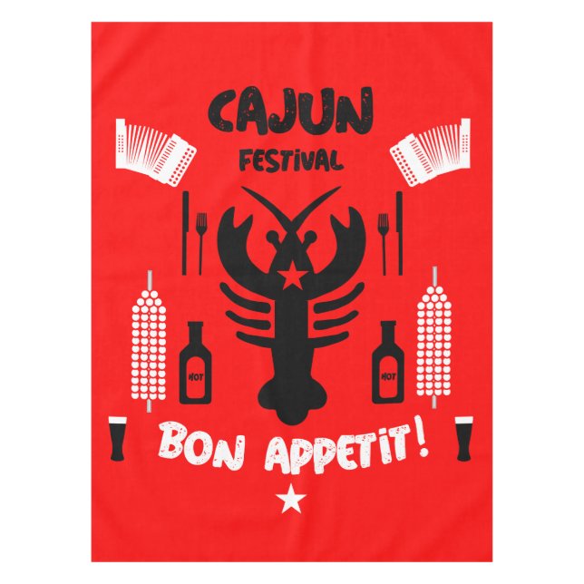 Toalha De Mesa Cozinheiros Cajun & Creole (Frente)