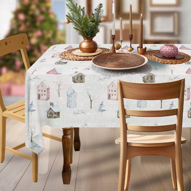 Toalha De Mesa Cozy Home Christmas Pink ID985 (Criador carregado)