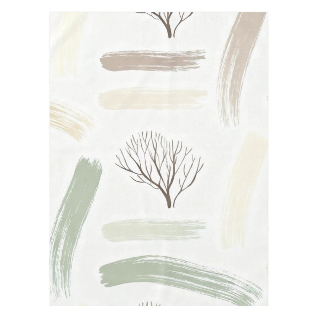 Toalha De Mesa Cozy  Minimal Winter Aesthetic Pattern   (Frente)