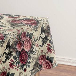 Toalha De Mesa Crematório 🔥-Rosa - Padrão Médio Gótico