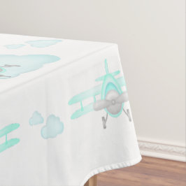 Toalha De Mesa Crianças Aviões Azuis Voando Avião Avião Aniversár