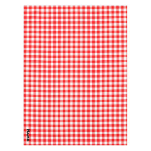 Toalha De Mesa Crie Seu Próprio Xadrez Vermelho