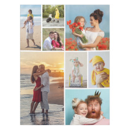 Toalha De Mesa Crie sua própria colagem de 8 fotos