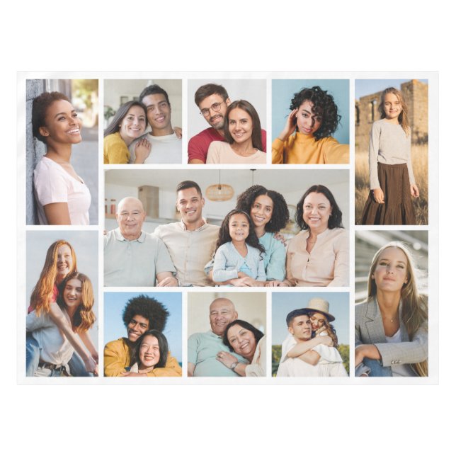 Toalha De Mesa Crie sua própria colagem de fotos 11 (Frente (Horizontal))