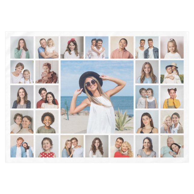 Toalha De Mesa Crie Sua Própria Colagem De Fotos 27 (Frente (Horizontal))